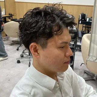 ショート パーマ メンズ UNIX所属・村上翼/ハンサム ショート/パーマのヘアスタイル