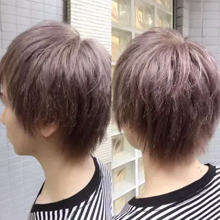 ショート カラー パーマ ヘアアレンジ メンズ サロウィン柏所属・神山 昌子のヘアスタイル