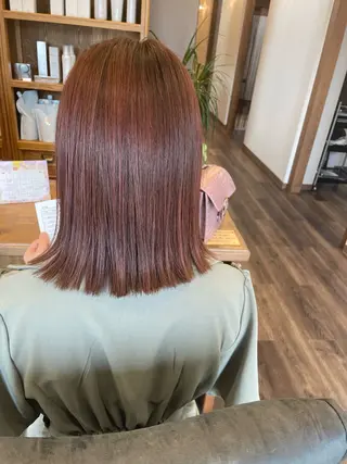 ミディアム 田淵 涼帆のヘアスタイル