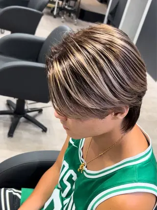 ショート カラー メンズ 外国人風カラー職人 レオのヘアスタイル