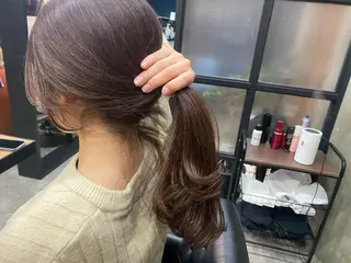 セミロング カラー 柔らかカラー🥛 mayucoのヘアスタイル