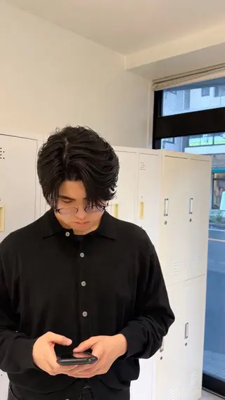 パーマ メンズ 千葉cyf🩶 韓国風ニュアンス🪽のヘアスタイル