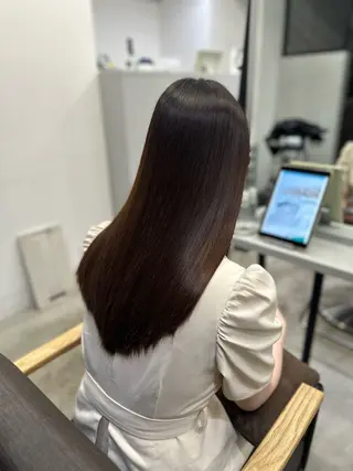 ロング パーマ ハイトーンカラー が絶対可愛い✨泰聖✨のヘアスタイル