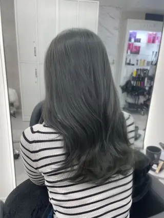 ロング カラー 心斎橋/ブリーチなし 髪質改善/レイヤーのヘアスタイル