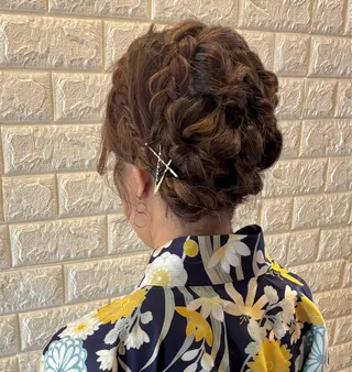 セミロング ヘアアレンジ Ailes hair /菊地穂果のヘアスタイル