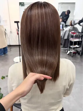 ミディアム カラー Amaretto かなのヘアスタイル