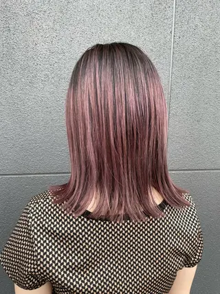 ミディアム カラー ヘアアレンジ EARTH長岡店🩵 石原莉穂のヘアスタイル