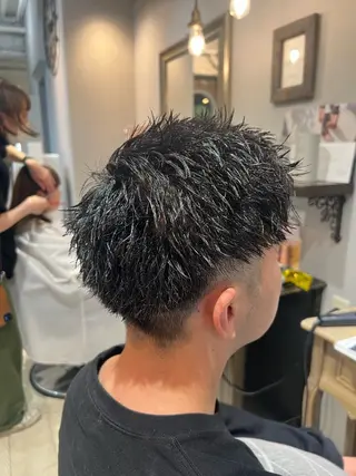 メンズ 柔らかい透明感カラー 🫧ゆうしん/高宮のヘアスタイル