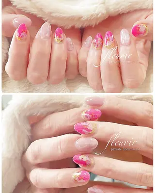 ネイル フルリール 【プライベートサロンのネイルデザイン