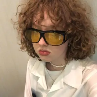 ショート ☀️個性派/横浜パ ーマ/暖色/ミミのヘアスタイル