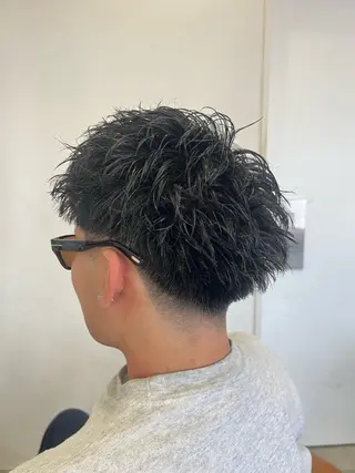 パーマ メンズ カット/パーマ/カラ ー清本耕介のヘアスタイル