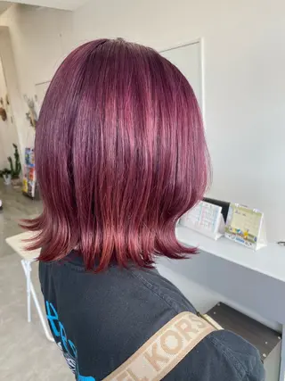 ミディアム カラー 足利/透明感カラー/ GRACE/りおのヘアスタイル