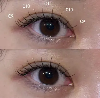 マツエク・マツパ NORA hinataのマツエク・マツパデザイン