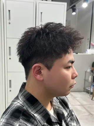 ショート パーマ メンズ 🏆メンズヘア特化 🥇代表りんぺーのヘアスタイル