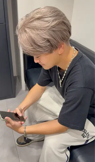 カラー メンズ Beleza Shibuya所属・ハイトーン美容師 🤍のあ🤍のヘアスタイル