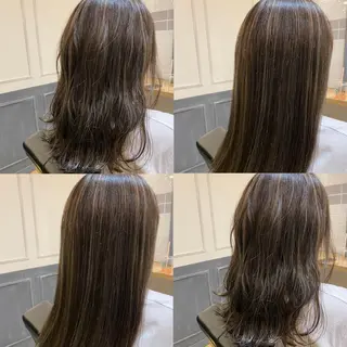 ロング カラー 艶カラー/韓国顔周り 🎀mamiのヘアスタイル