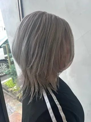 セミロング maoお洒落ヘア bob/艶カラーのヘアスタイル
