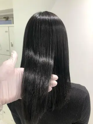 セミロング カラー パーマ ヘアアレンジ ネイル マツエク・マツパ 韓国風ベージュ🤎 赤みなし🌿横浜🤎のヘアスタイル