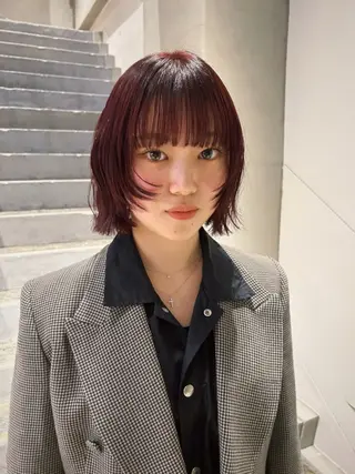 ミディアム カラー 🗽デザインカラー/ パーマ/MIRU🗽のヘアスタイル