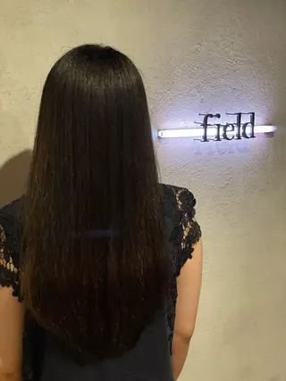 ロング 髪質改善　field チカモリ　ヒカルのヘアスタイル