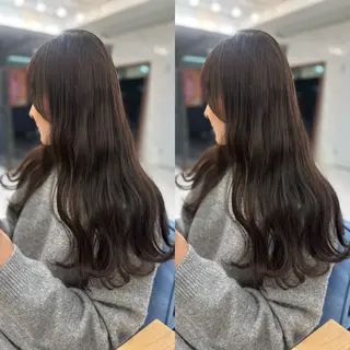 ロング カラー 縮毛矯正/髪質改善/ レイヤー代々木/木下のヘアスタイル