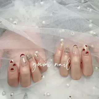 ネイル 𝐲𝐮𝐦𝐢🎀 長さ出しデザイン専門のネイルデザイン