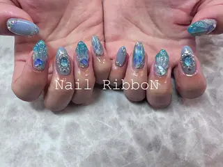 ネイル ネイルリボン 石田のネイルデザイン