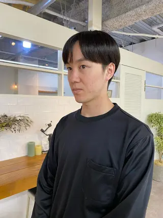 メンズ yumeka🩶ボブ 暖色/透け感カラーのヘアスタイル