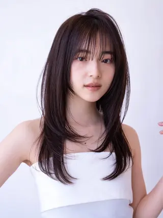 ミディアム カラー ✨髪質改善 縮毛矯正 艶髪 立川 コウキ✨のヘアスタイル