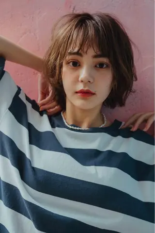 ショート カラー ノグチ ナツコのヘアスタイル
