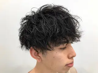 ショート パーマ メンズ Alea by  little横浜所属・💞あざと可愛い💞 児玉大地のヘアスタイル