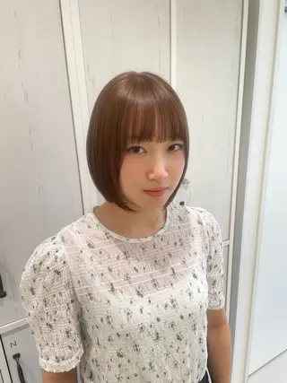 ミディアム カラー かずや🍀/髪質改善 /艶髪カラー/眉毛のヘアスタイル