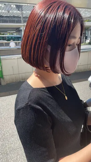 ショート カラー 💫骨格診断カット 🌈KAHOのヘアスタイル