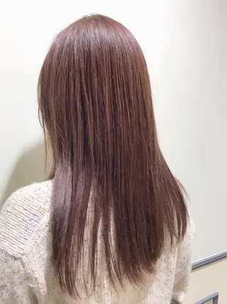セミロング カラー 松島 涼花のヘアスタイル