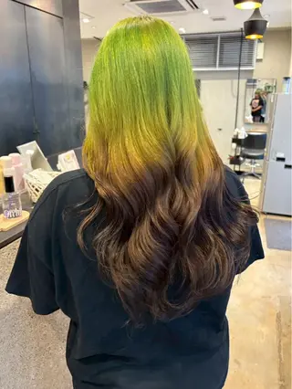 カラー さわ/博多/ ベージュ/ハイトーンのヘアスタイル