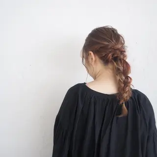 セミロング カラー ヘアアレンジ 🫧透明感カラー/ ボブ/小笠原汐海🪽のヘアスタイル