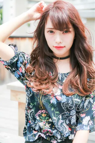 セミロング カラー ヘアアレンジ 代官山/恵比寿所属・髪質改善/縮毛矯正 専門　代官山/恵比寿のヘアスタイル