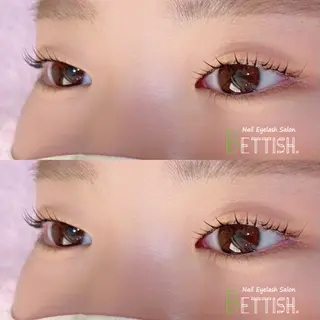 マツエク・マツパ BETTISH🩵 SERIのマツエク・マツパデザイン