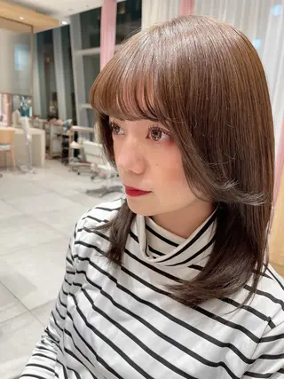 ミディアム ⛄️艶カラー／ レイヤー⛄️和也のヘアスタイル