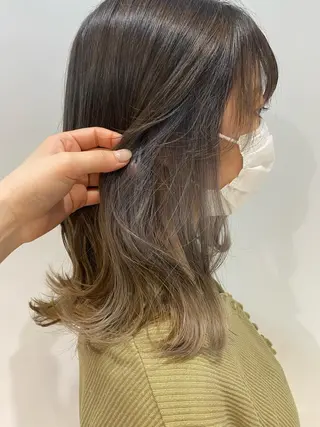 ミディアム GO TODAY SHAiRE SALON 原宿Stella店所属・𓍯柔らかhair 𓍯 yukinoのヘアスタイル