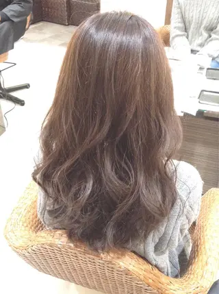 セミロング ブリーチなしダブル/ レイヤーカット 小棹のヘアスタイル