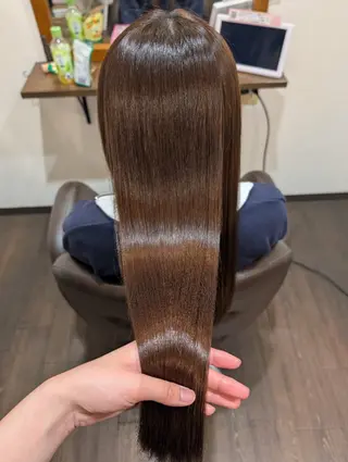 ロング 寺田百花/髪質改善/ カットモデル募集のヘアスタイル