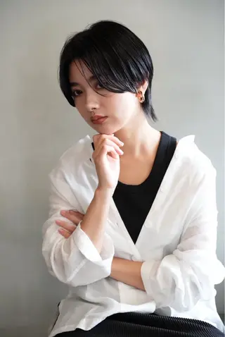 ショート カラー 加賀 千聖 /soigneのヘアスタイル