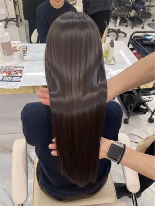 ロング レイヤーカット/髪質 改善/momo🎀のヘアスタイル