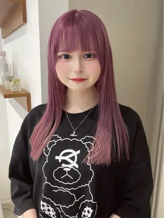 ロング カラー SAUT銀座所属・石川玲菜/ 髪質改善ボブ/メンズのヘアスタイル