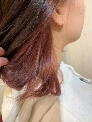 ミディアム カラー 工藤 萌香のヘアスタイル