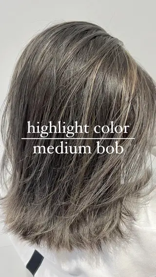 セミロング カラー 宮永 智香のヘアスタイル