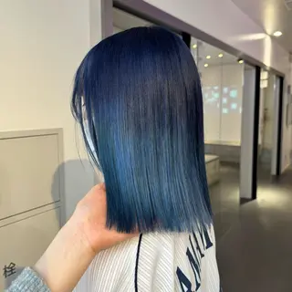 ミディアム カラー HIKARI🐈‍⬛ レイヤー×デザインのヘアスタイル