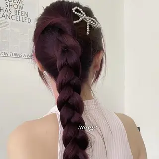 ロング カラー ガーリー♡女の子っぽ ヘア♡ピンクカラー♡のヘアスタイル