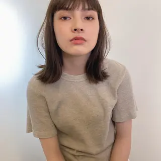 セミロング カラー パーマ ヘアアレンジ メンズ キッズ ネイル マツエク・マツパ モリモト サナのヘアスタイル